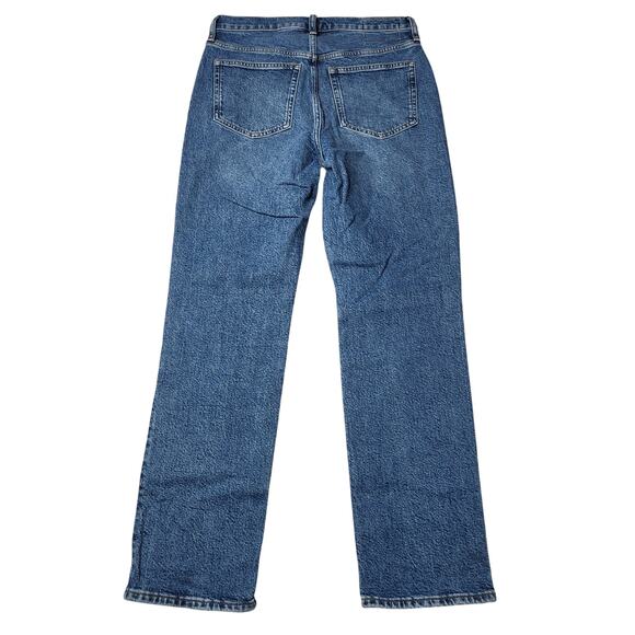 J. Crew 96 Slim Straight Jeans Medium Lark Wash High Rise Full Length Stretch 26 - Picture 4 of 10